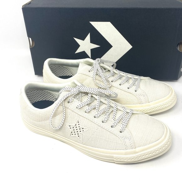 Converse 🔥SALE!🔥160622C One Star OX White Black Egret Canvas Sneaker Mens Size - Picture 6 of 10